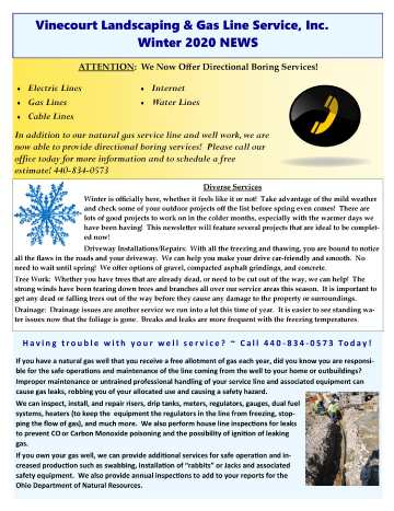 GAS Winter 2020 Newsletter